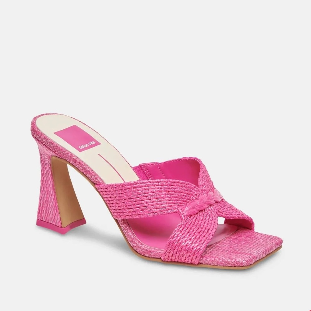 DOLCE VITA Nitro Heels in Orchid Raffia